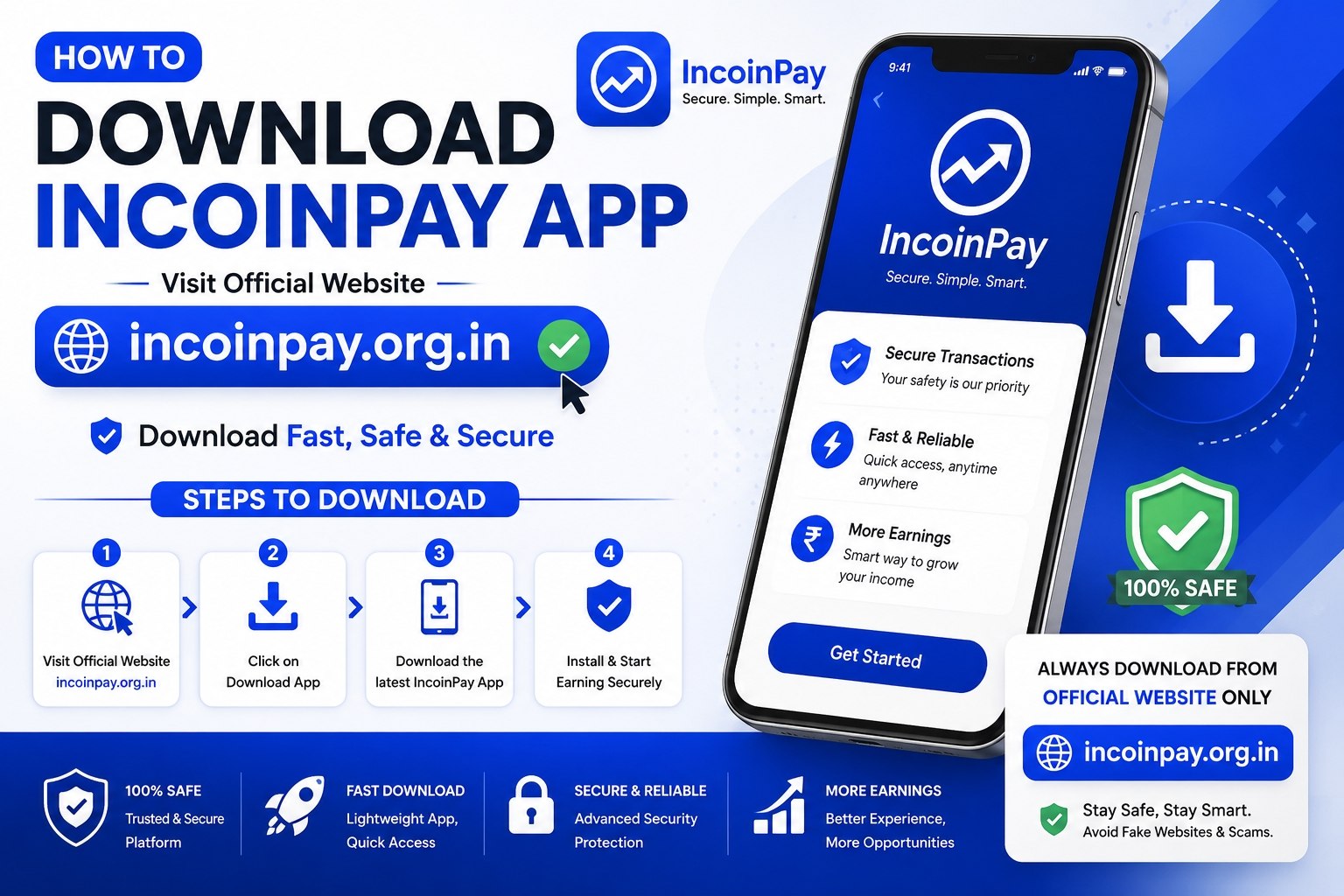 Incoin Pay download and registration steps - Incoinpay app install guide for Android 2026
